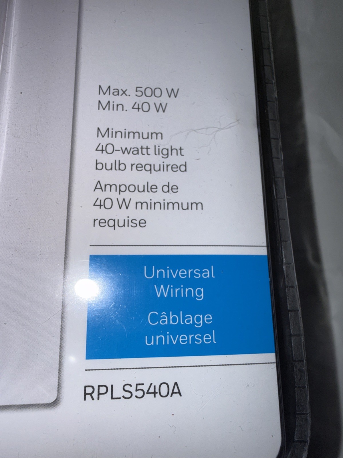 Honeywell 7-Day Solar Programmable Light Switch Timer. RPLS540A White. NEW SEAL