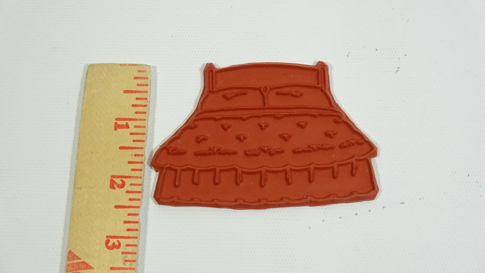 A Lota Bugs Big Comfy Bed Rubber Stamp