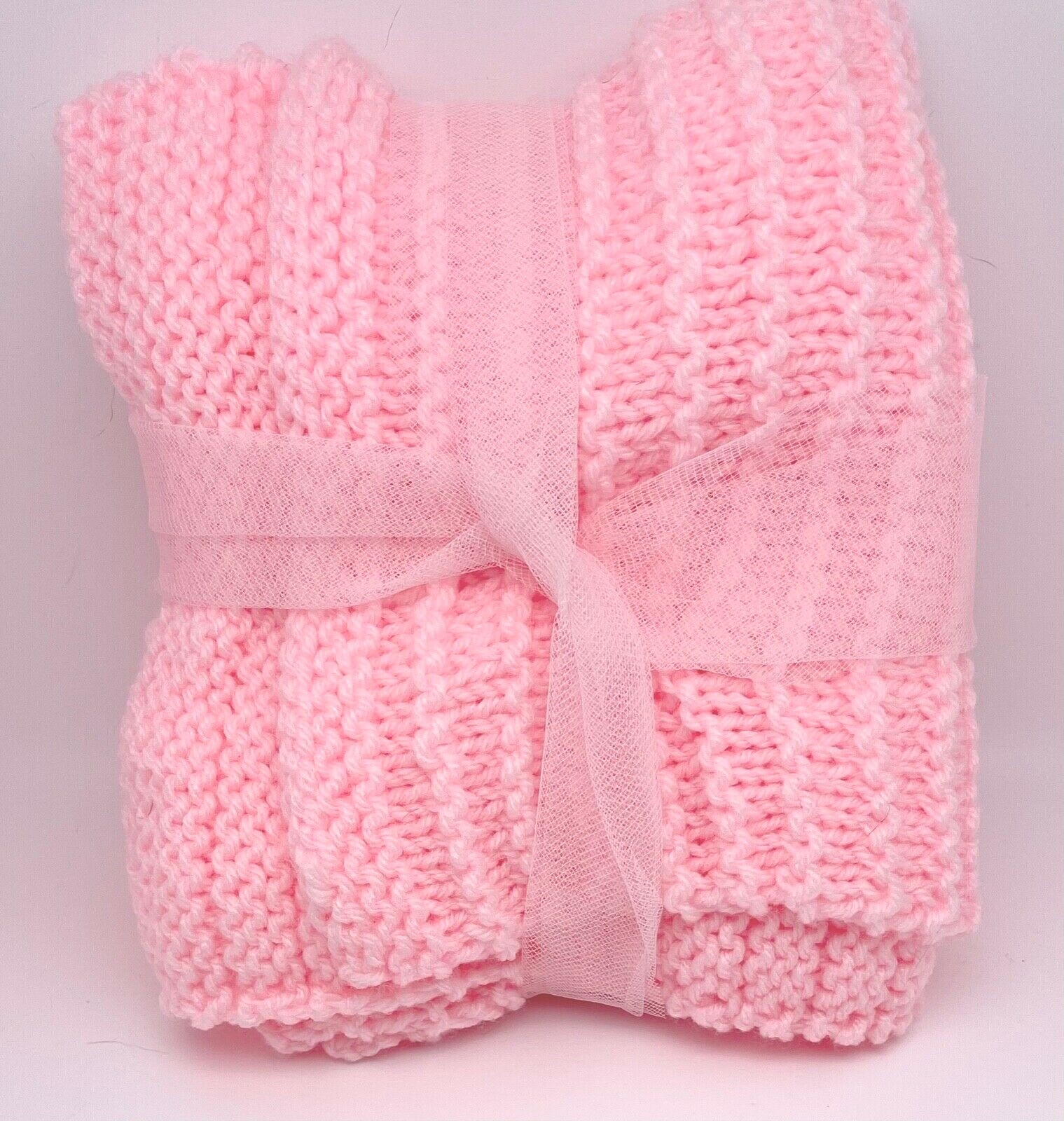 Hand made knitted beanie hat & scarf with charm one size