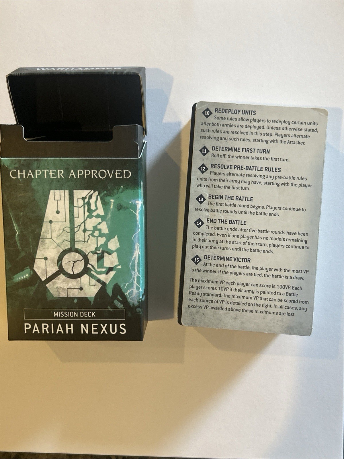 PARIAH NEXUS MISSION CARDS DECK WARHAMMER 40,000 CHAPTER APPROVED 10TH EDITION