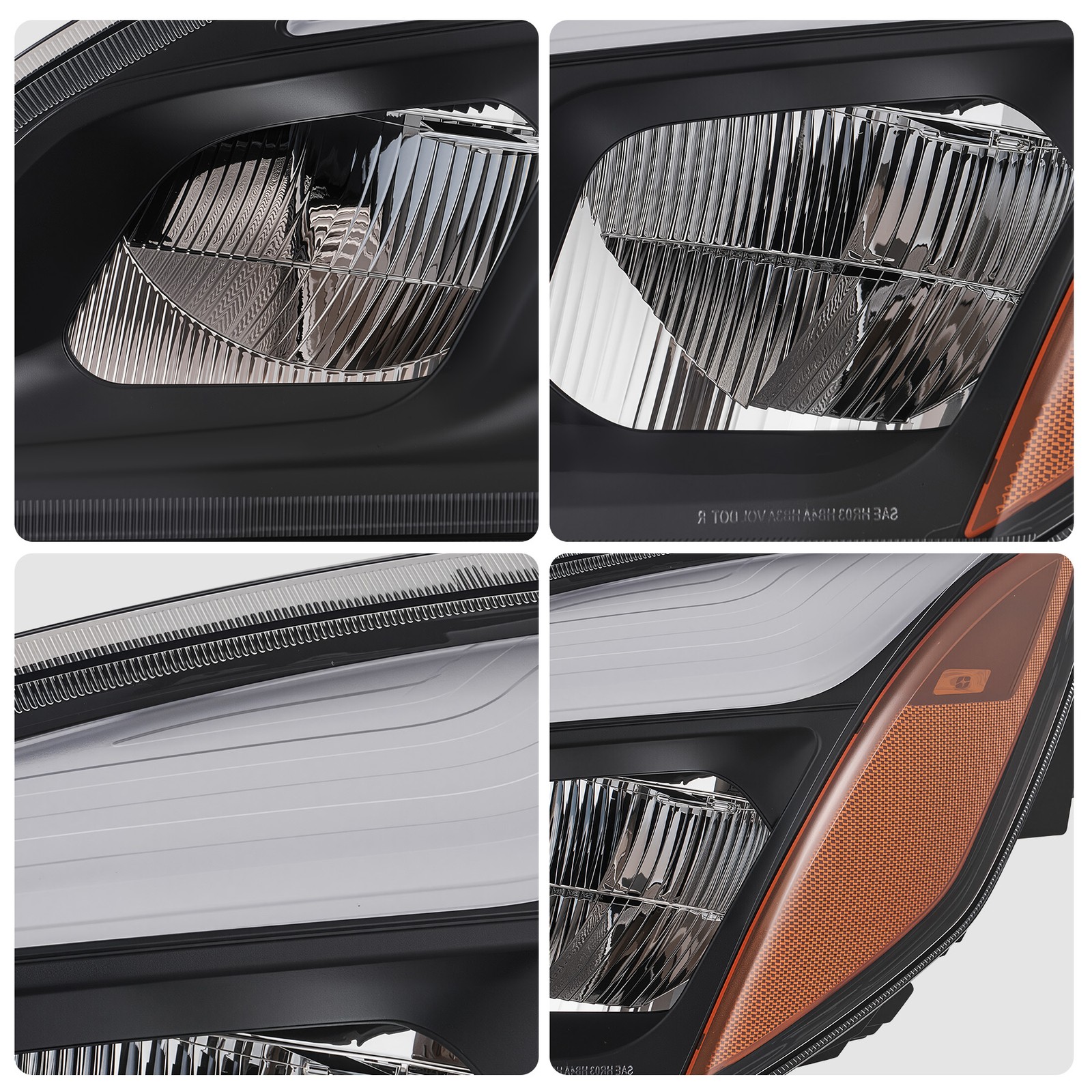 Full LED RH Headlight Replacement for 2018-2025 Freightliner Cascadia w Bulbs