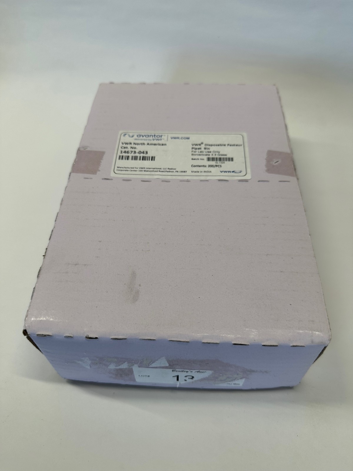 (200PK) VWR 14673-043 Disposable Borosilicate 2ml Pasteur Pipet 9" NEW FREE SHIP