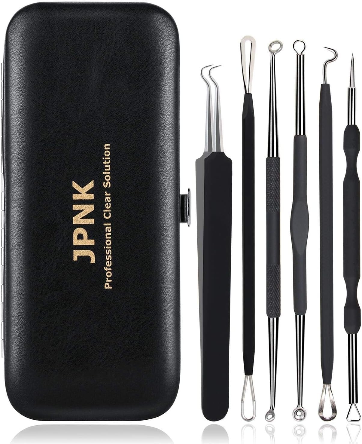 JPNK Blackhead Remover Tool Comedones Extractor Acne Removal Kit for Blemish, Wh