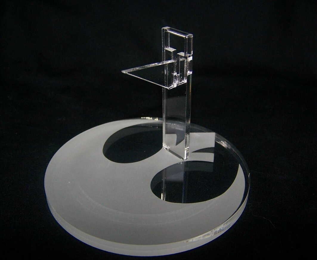 acrylic display stand for the Star Wars Micro Galaxy A-wing Awing
