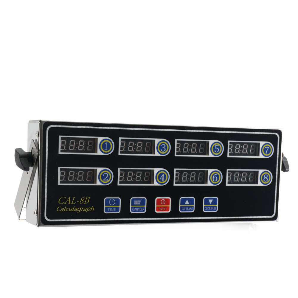 8 Channel Digital Timer Kitchen Cooking Countdown Timing Remind Loud Alarm