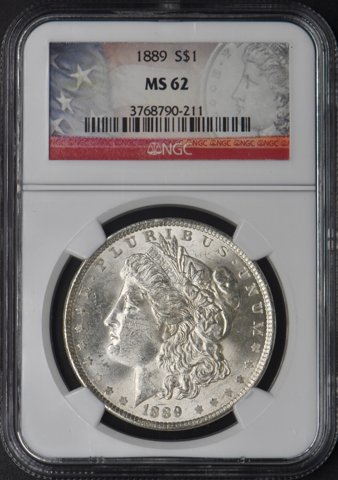 1889 Morgan Silver Dollar - NGC MS62 - Flag Label - ✪COINGIANTS✪