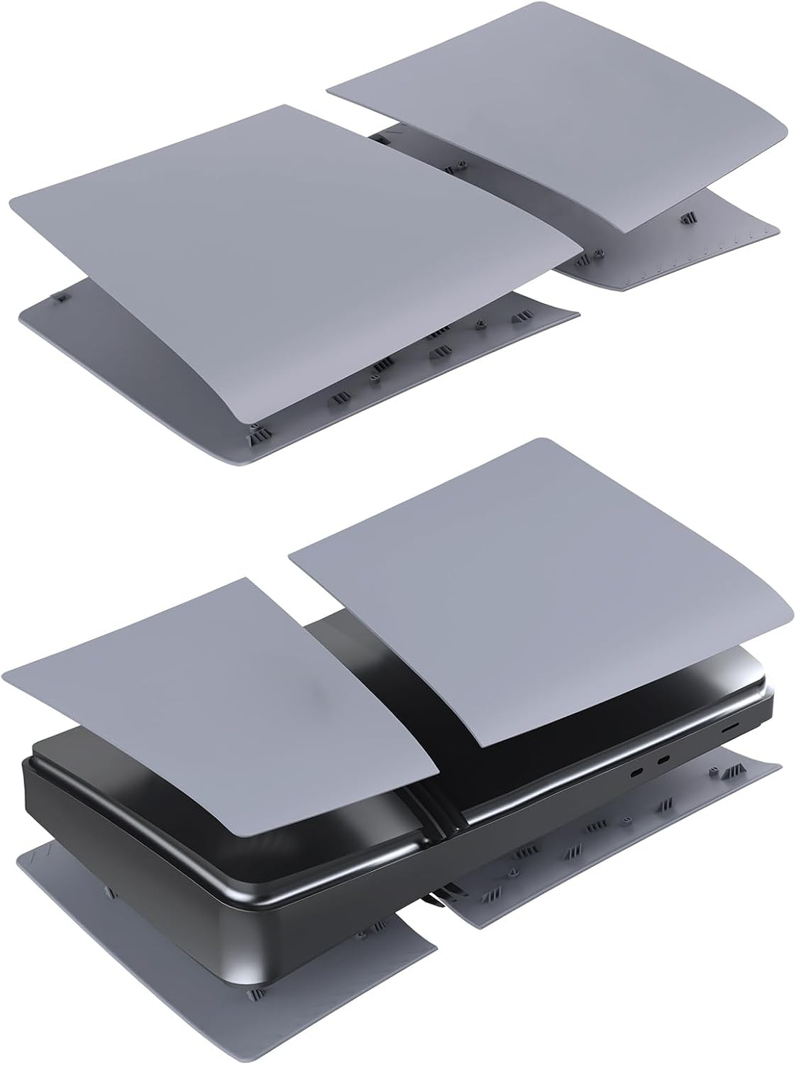 Digital Edition Cover Plates for New PS5 Pro Console, Shell Panels Compatible wi