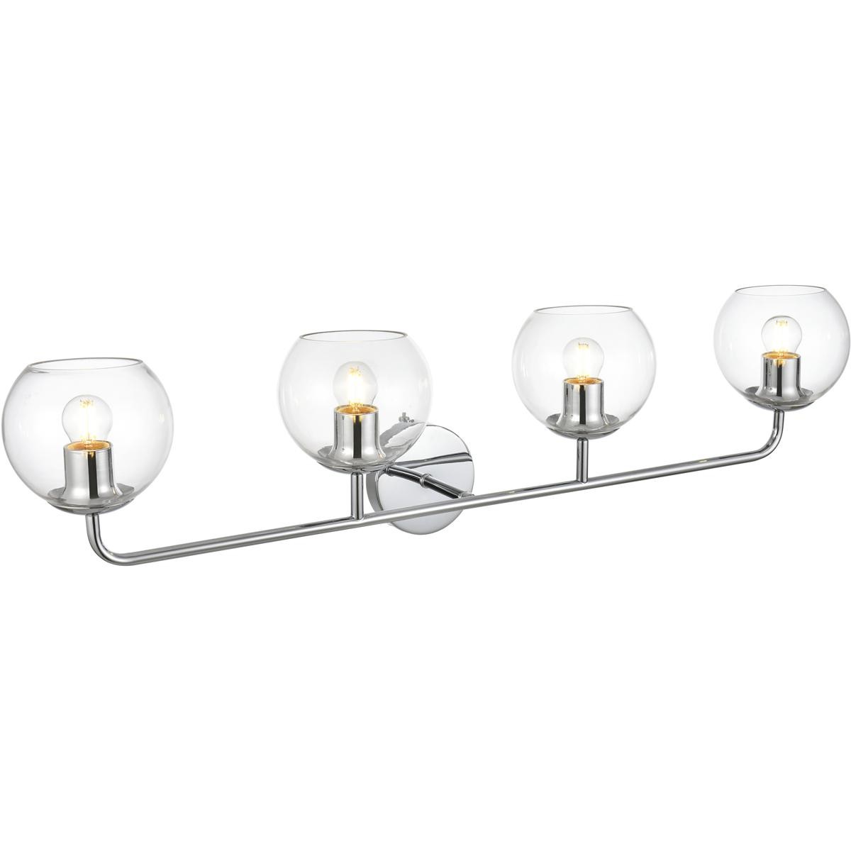 Living District LD7321W37CH Genesis Bathroom Vanity Light Chrome