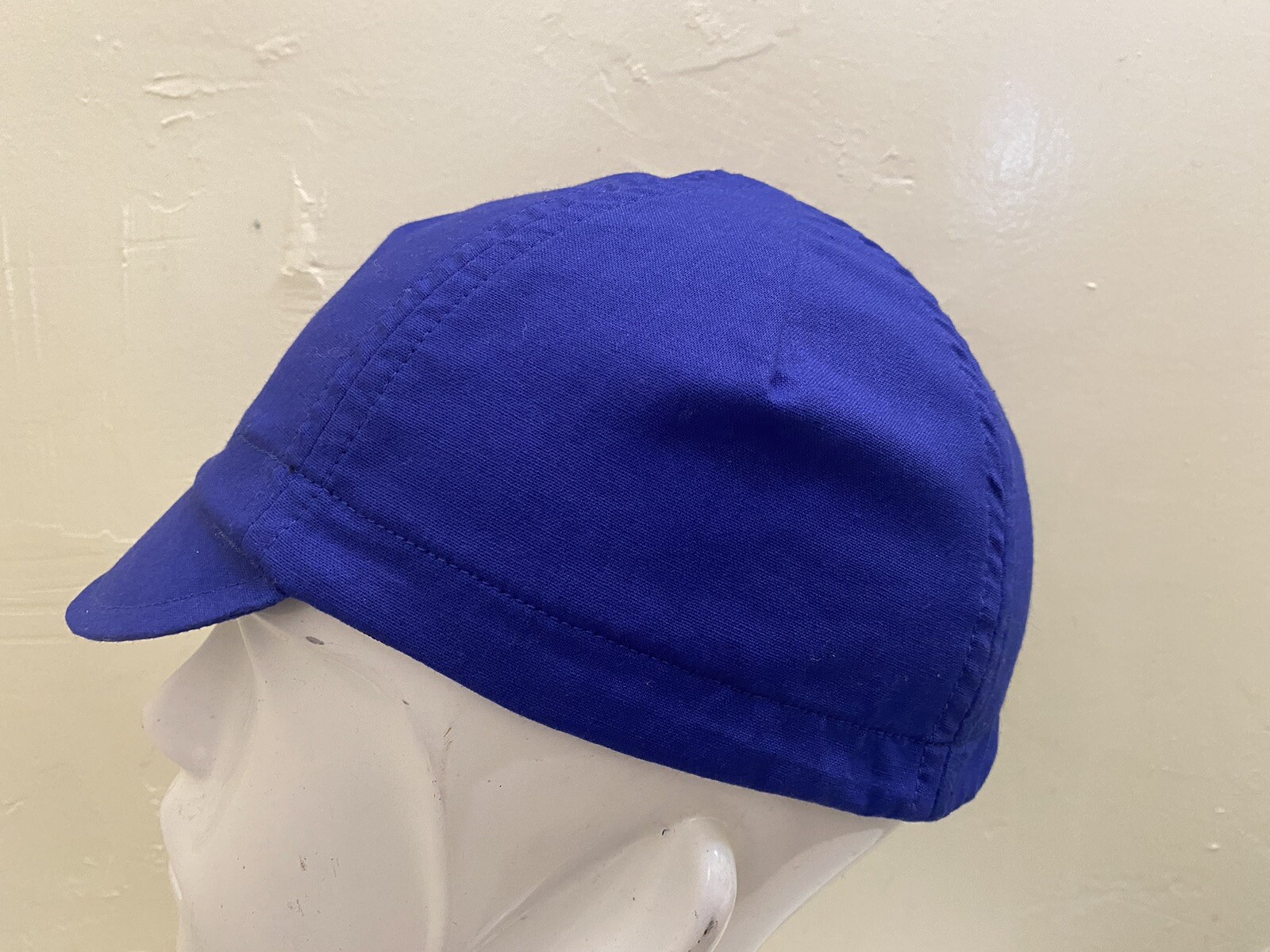 CYCLING CAP 4 PANELS COLOR LIGHT BLUE HANDMADE IN USA L M S