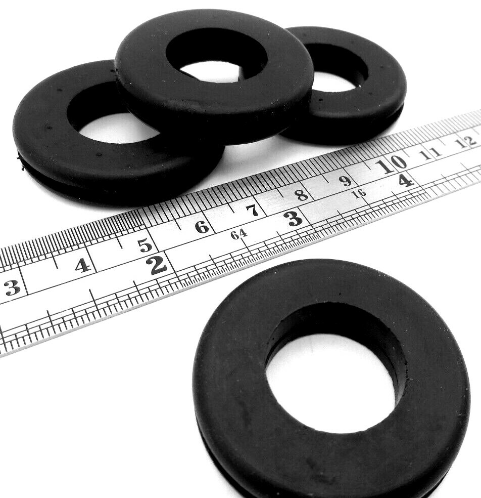 Rubber Grommet For 1.125" Round Hole, Fits 1/8" Thick Material, Has 3/4" ID