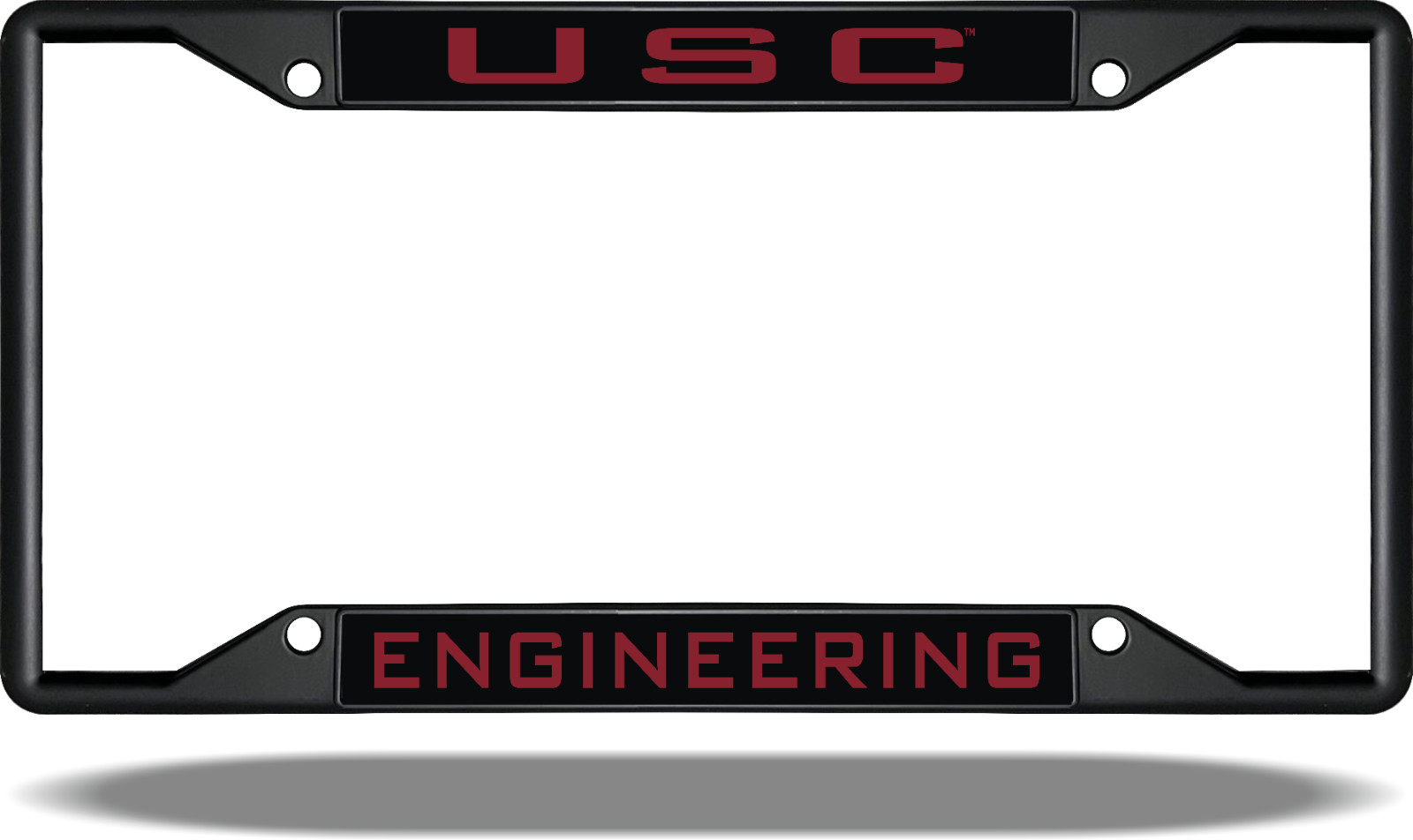 South Carolina USC ENGINEERING Black License Plate Frame