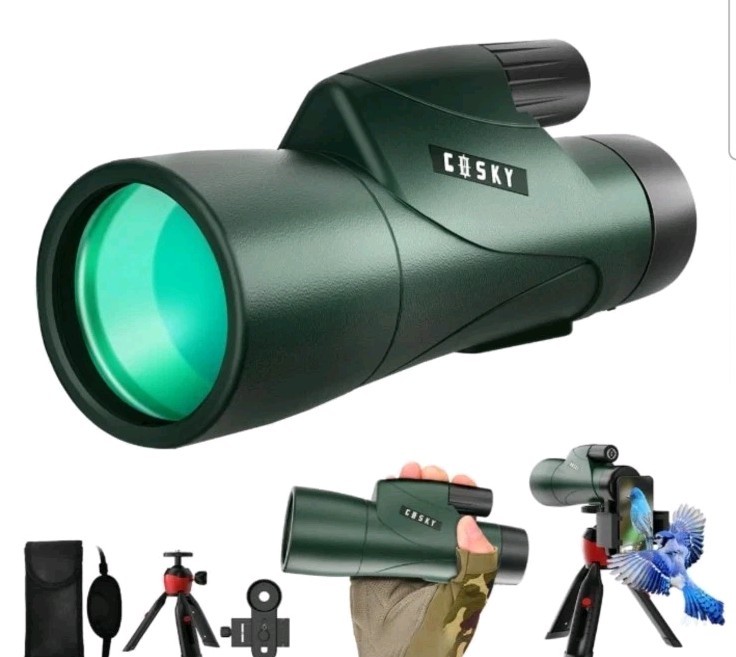Gosky 12x55 High Definition Monocular Telescope Quick Smartphone Holder