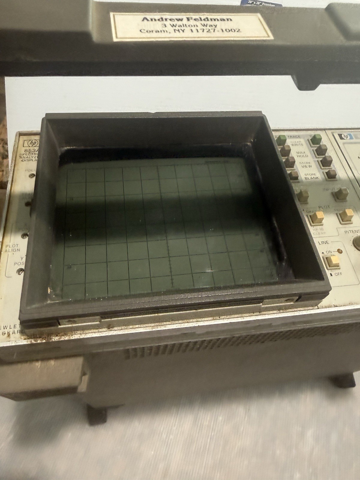 HP 8557A Spectrum Analyzer RF Microwave Test Equipment Unit With 853A Display