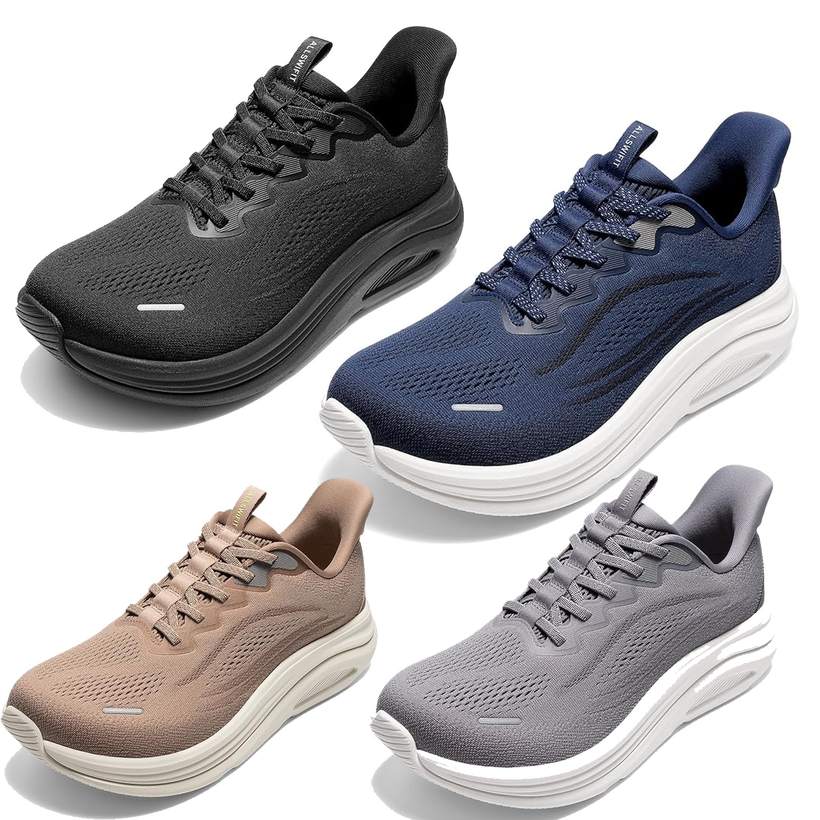 Men Barefoot Wide Toe Box Sneakers Cushion Running Tennis Shoes