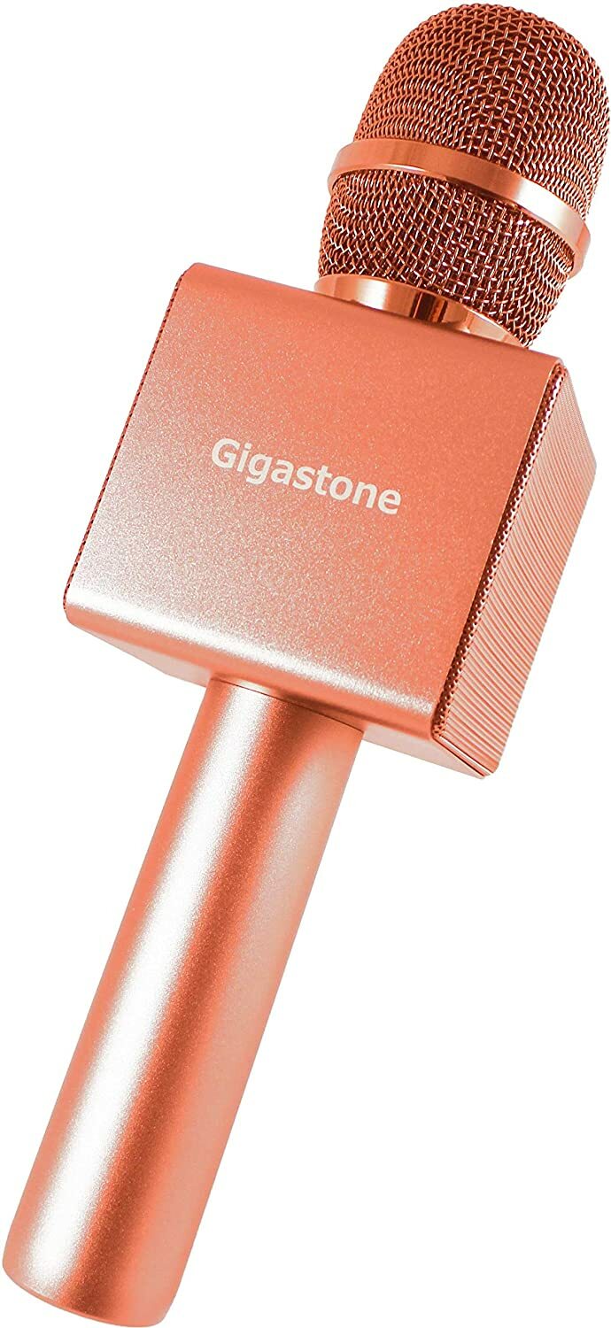 Gigastone Bluetooth V5.0 Karaoke Microphone Wireless Portable Handheld Speaker