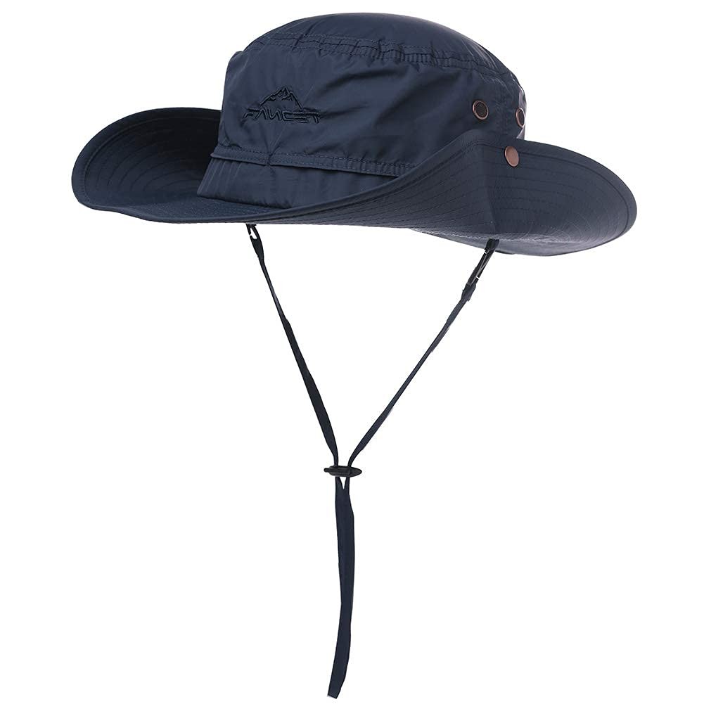Comhats UPF 50 Sun Hats Wide Brim Summer Safari X-Large-XX-Large, 000702_navy