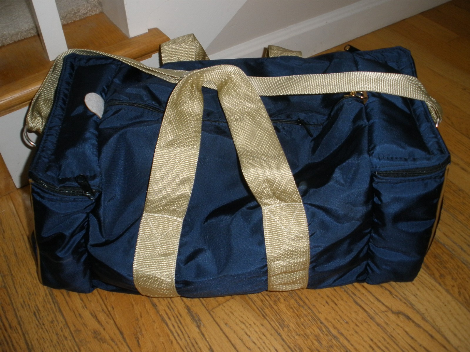 Vintage NWOT Pantos USA Blue Travel Gym Athletic Bag 21"x9"x9"
