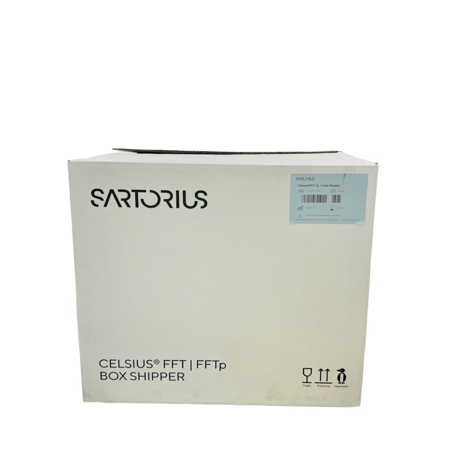 EXPIRED Sartorius Celsius FFT 4L 1-Unit Shipper Insulated Cold Chain Box