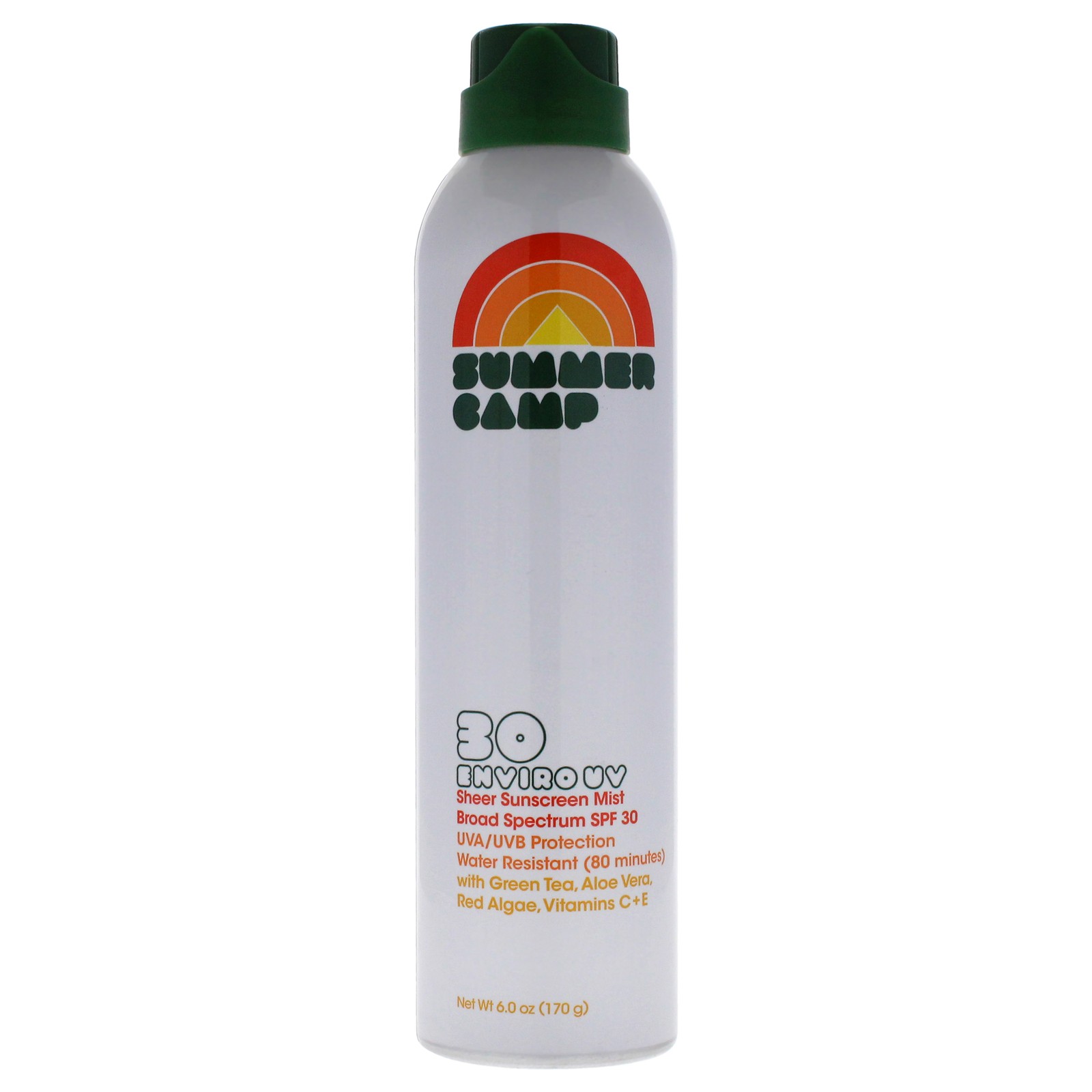 Enviro Uv Sheer Sunscreen Mist SPF 30 by Summer Camp for Unisex - 6 oz Sunscreen