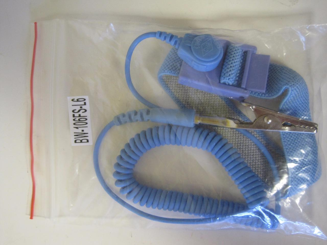 JENSEN TOOLS & SUPPLY BW-106FS-L6 WRIST STRAP WITH 6' CORD BHO IM CLIP ON NEW