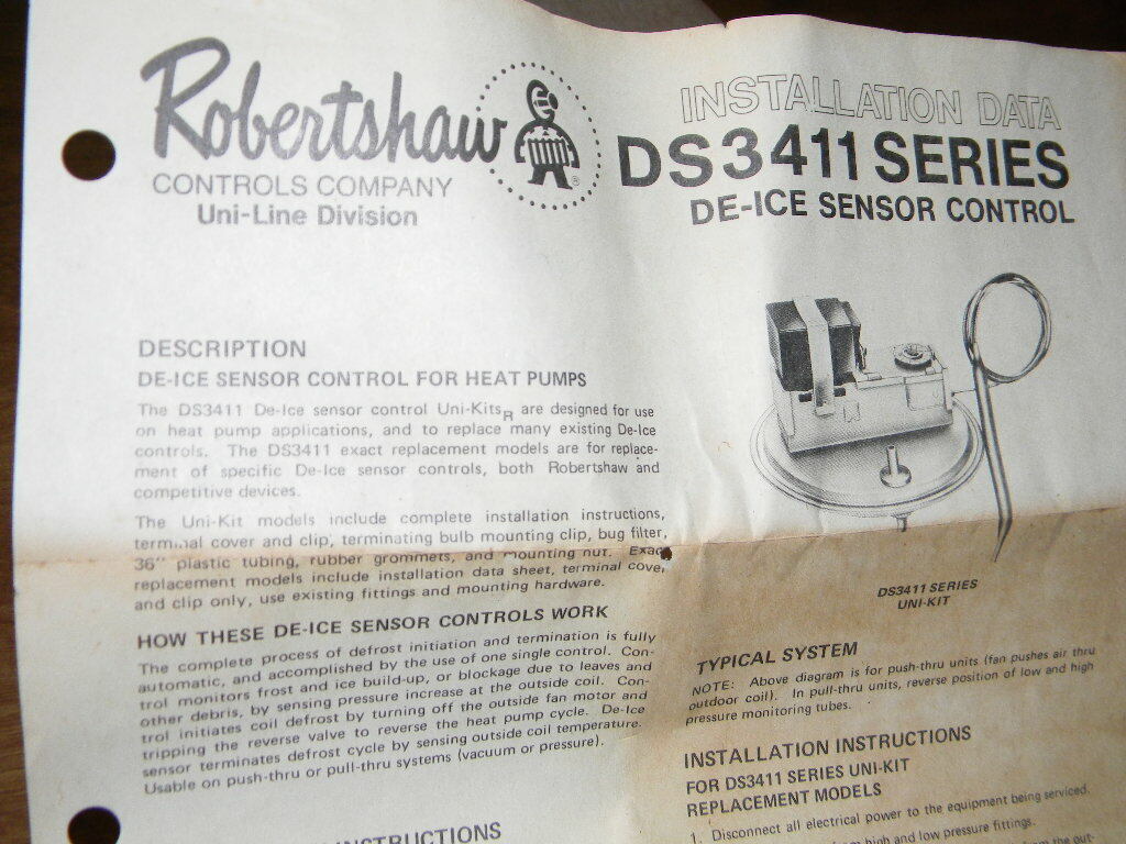 Robertshaw/Uni-Line De-Ice Sensor Control Uni-Kit 3411-001