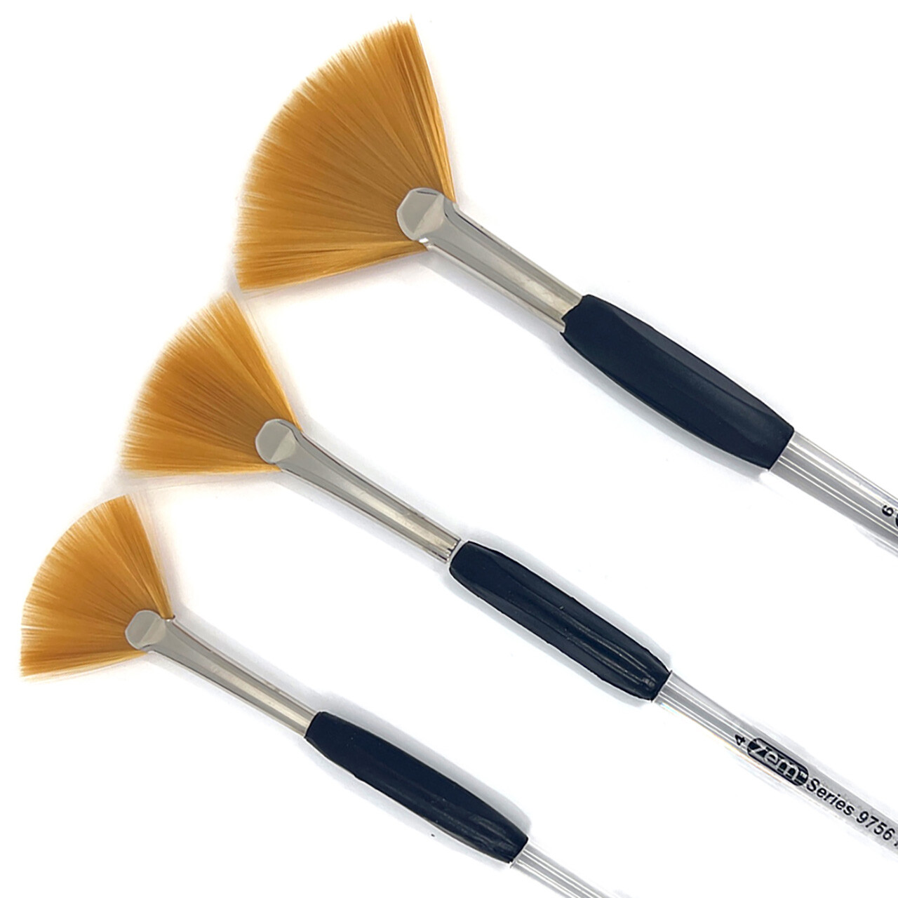 AS-173 Rocket Gel Grip Fan Brush Set 3 pcs