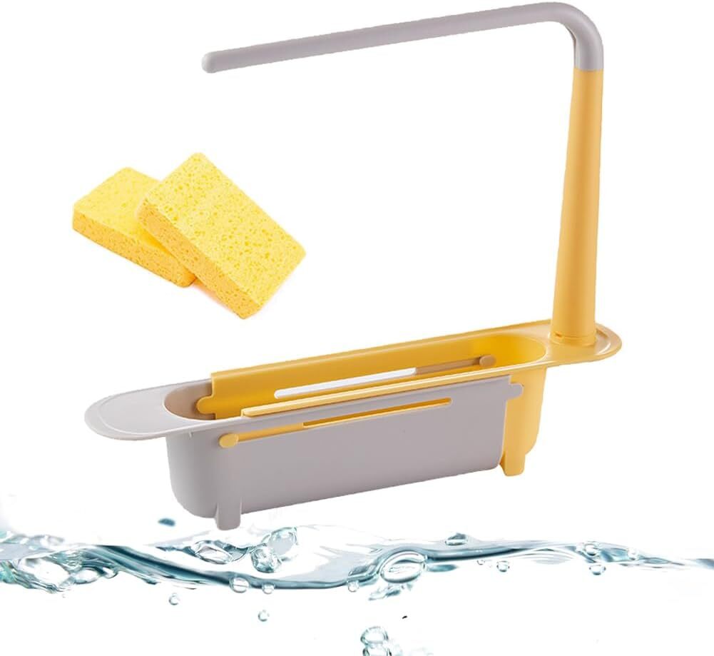 Updated Telescopic Sink Storage Rack, Telescopic Sink Storage Rack Adjustable