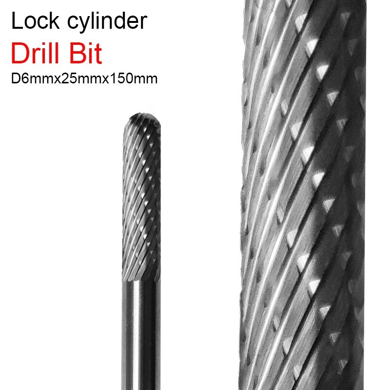 150mm Lock Cylinder Drill Bit for Medeco Mul-T-Lock Abus KESO