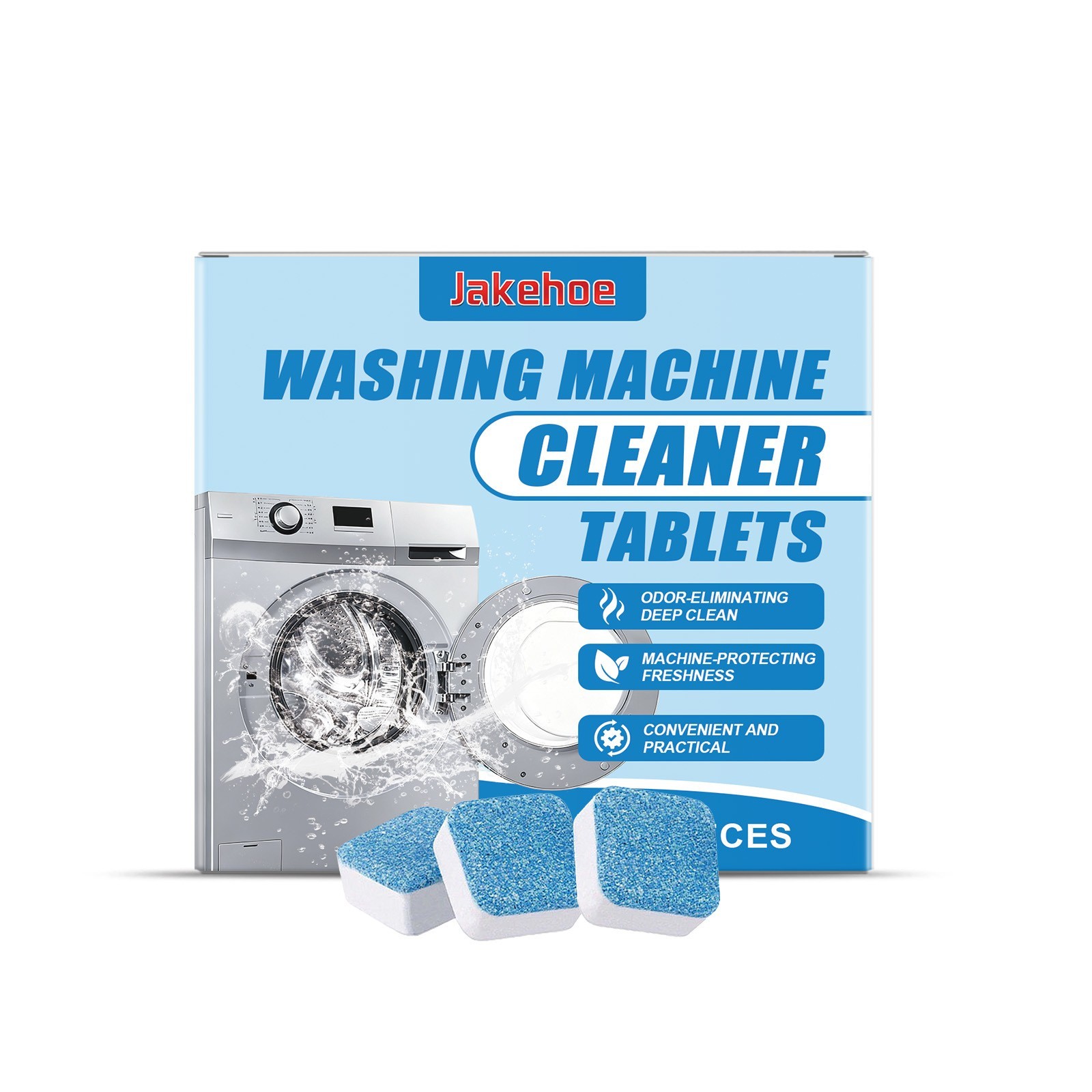Washing Machine Cleaner, Deodorizer & Descaler 12/24/36-Pack - 1 Year Supply