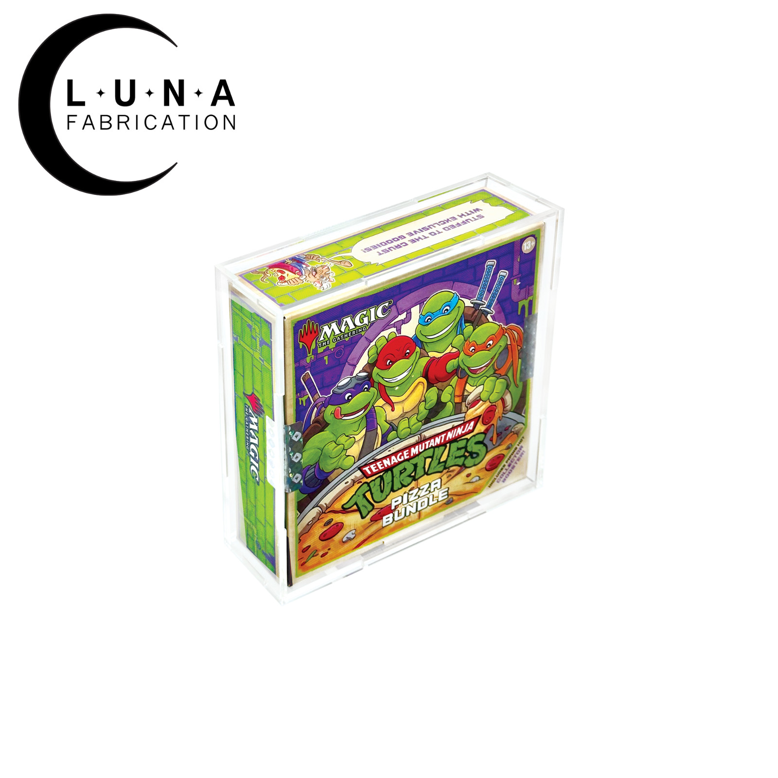 Acrylic Display Case for MTG Teenage Mutant Ninja Turtles Pizza Bundle