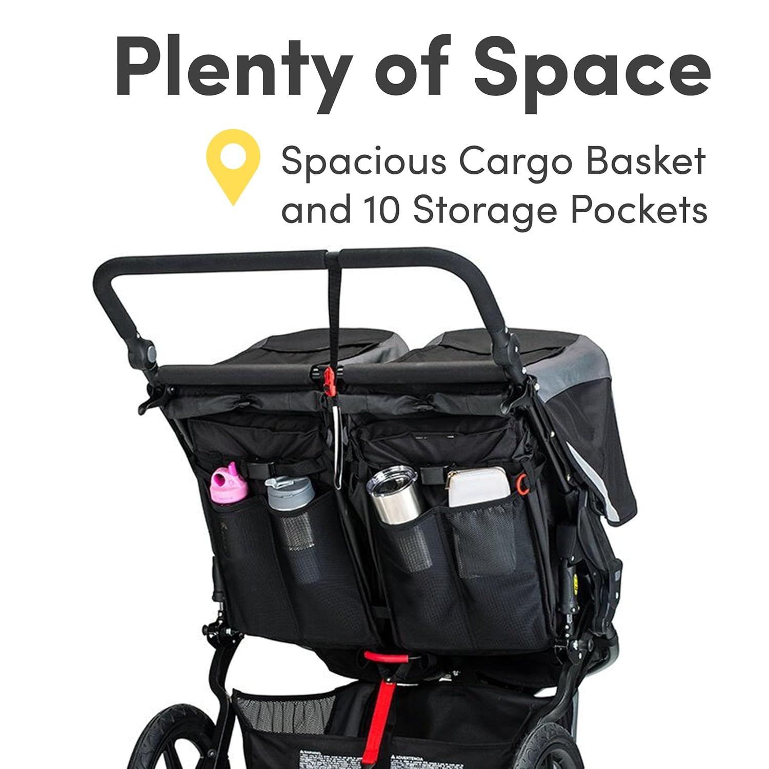 Revolution Flex 3.0 Duallie Jogging Stroller — Graphite Black | Versatile Double