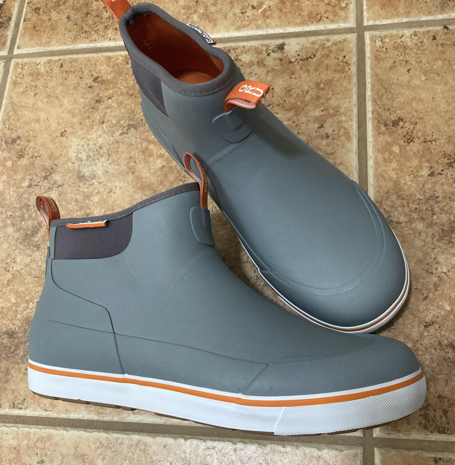 Grinders Men’s Deck-Boss Boots Monument Grey 60008-030 NEW Size 13