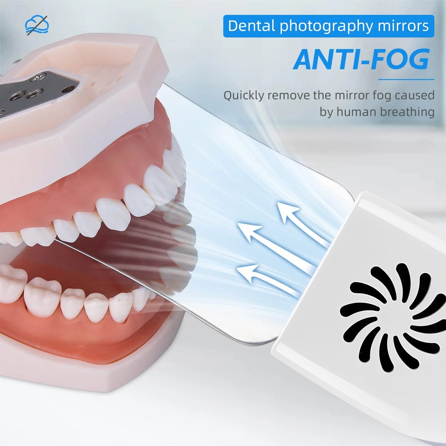 Dental Occlusal Mirror Fog Free LED Intra Oral Photo System 4 Mirror Anti-Fog AS