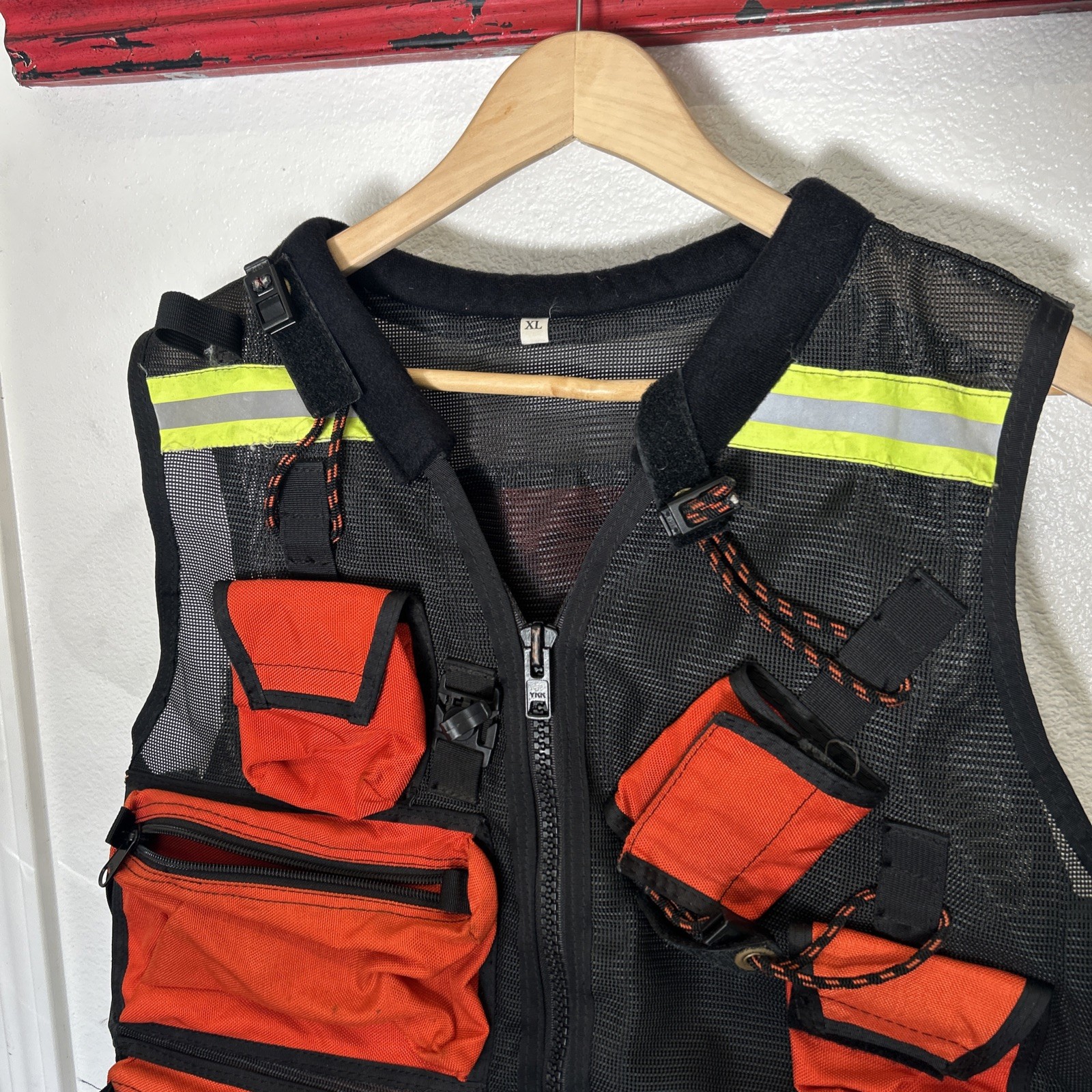 Mil-Spec Motorcycle Riding Safety Vest US Military HI VIS Orange XL