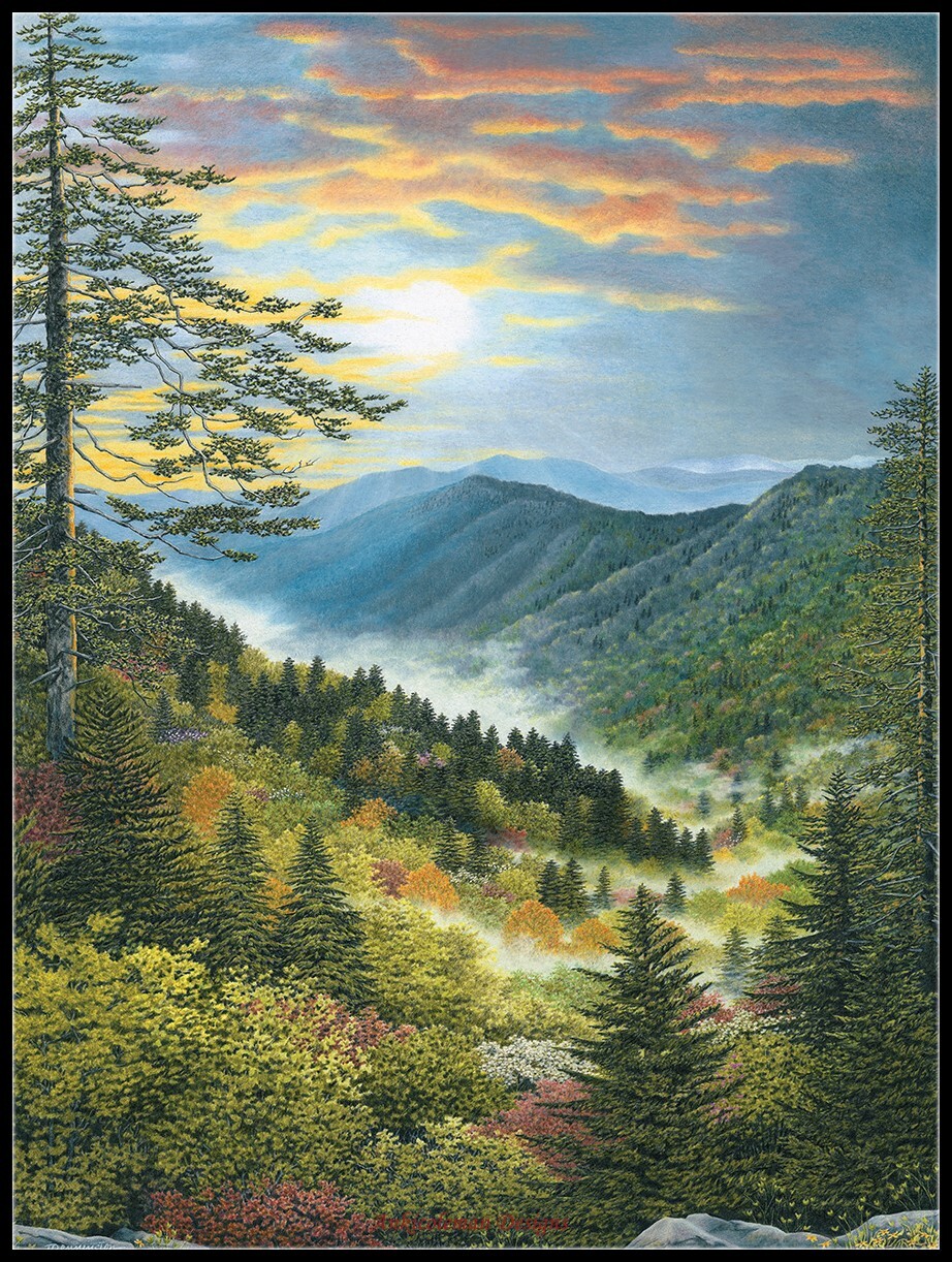 Smokies Scenic Preserve - DIY Chart Counted Cross Stitch Patterns Needlework