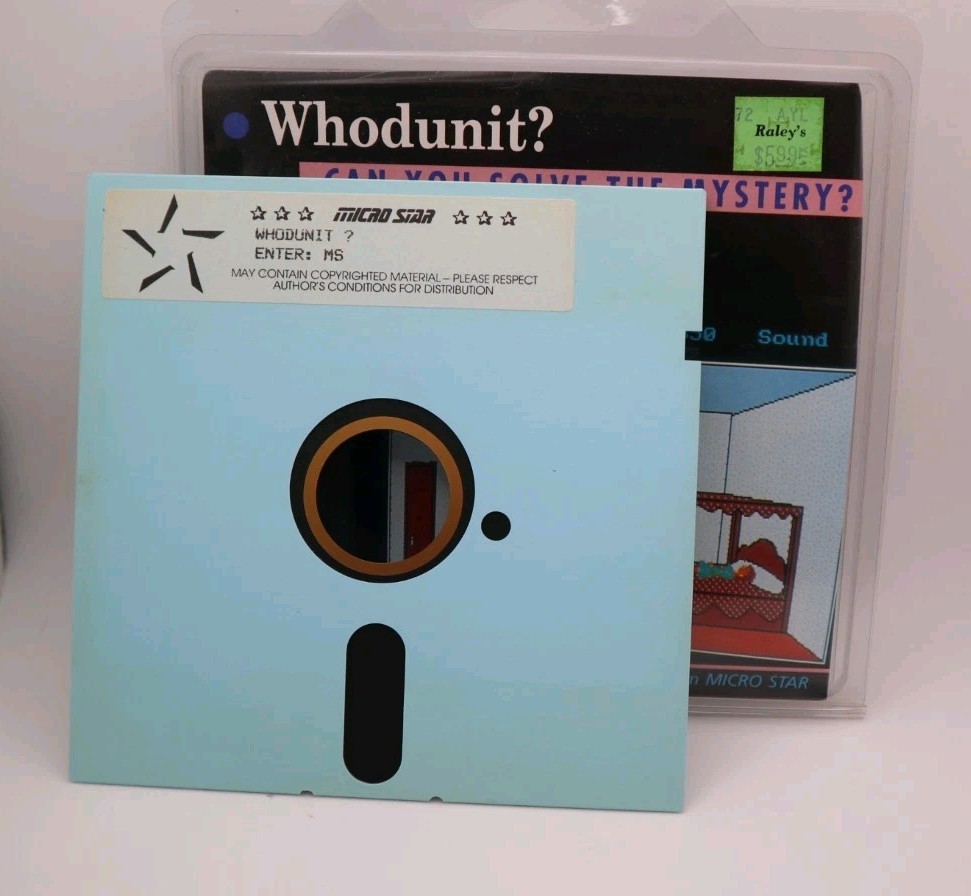 🕹 Hugo II Whodunit Mystery Microstar Games MS-DOS 5.25" Floppy Disk
