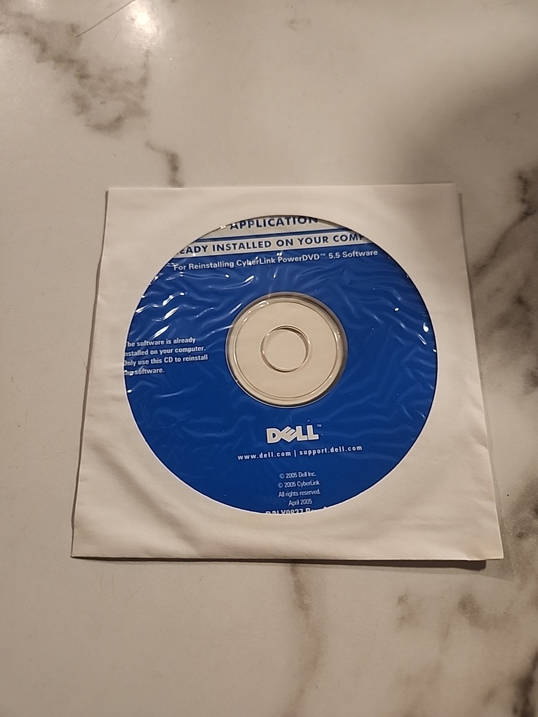 Dell Application Reinstalling Cyberlink PowerDVD 5.5 Software BRAND NEW CD