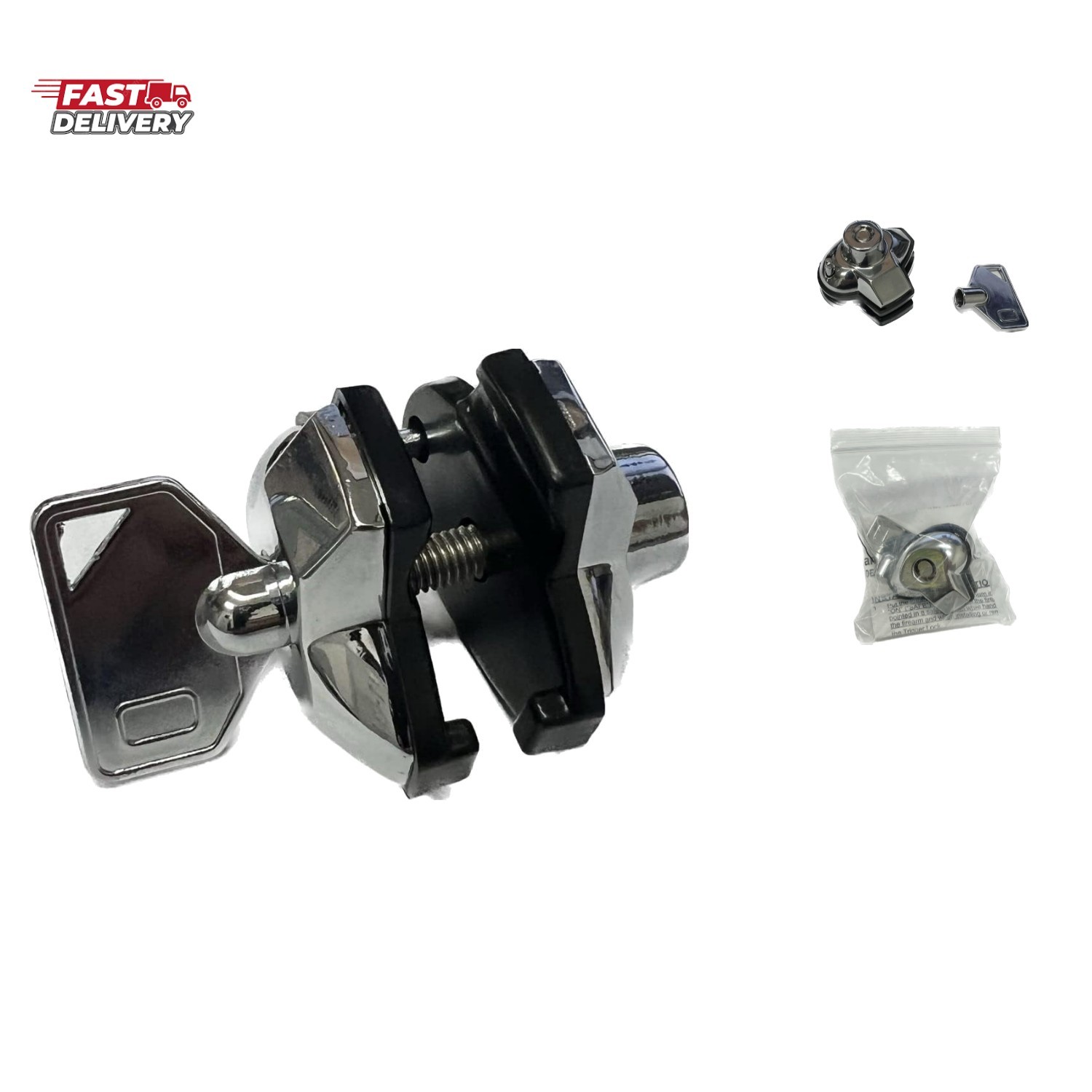 Durable Overmolded Rubber Trigger Lock for Pistol and Rifle - Secure Storage
