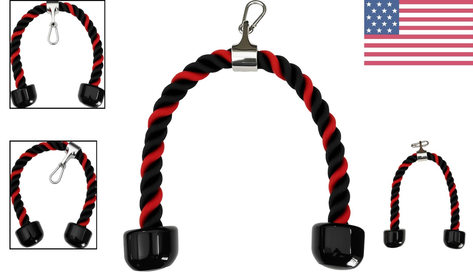 Universal Tricep Rope - Versatile Cable Machine Attachment for All Workouts