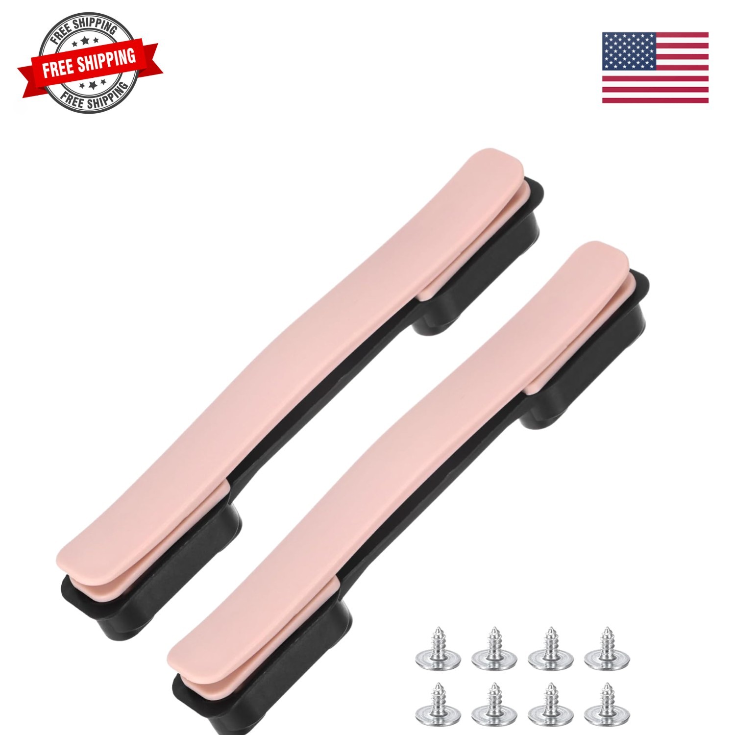 Luggage Replacement Handle [2PCS] -Plastic Handle Grip Carry Strap with Screw...