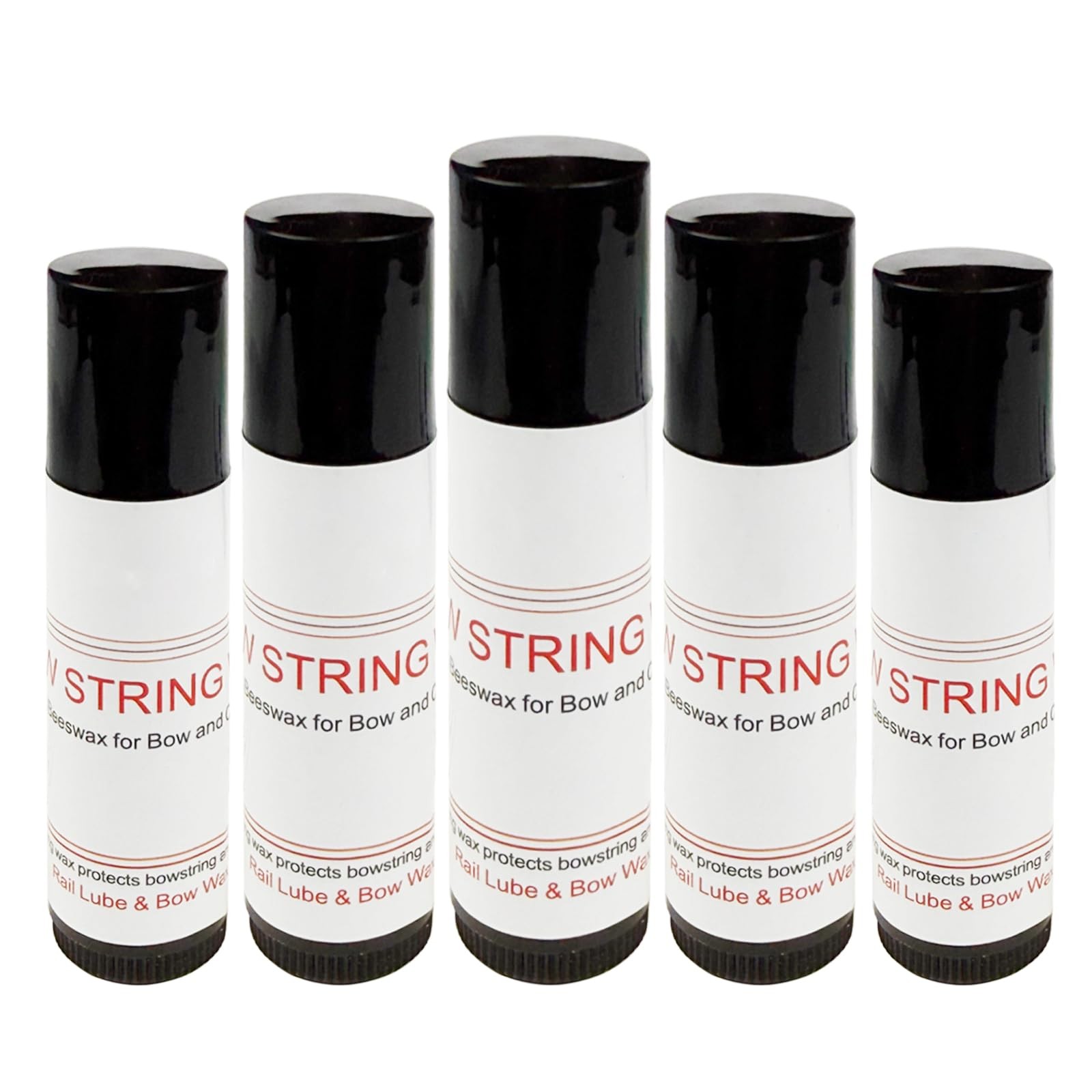 - QI HUO JU - 5pcs Bow String Wax Waterproof Bowstring Odorless & Black