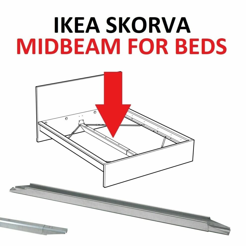 NEW IKEA SKORVA Midbeam support beam galvanized Steel Adjustable 901.245.34