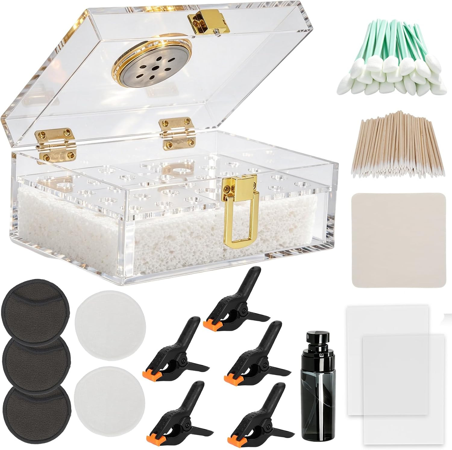 Card Cleaning & Flattening Kit, Complete TCG Restoration Kit with Acrylic Humido