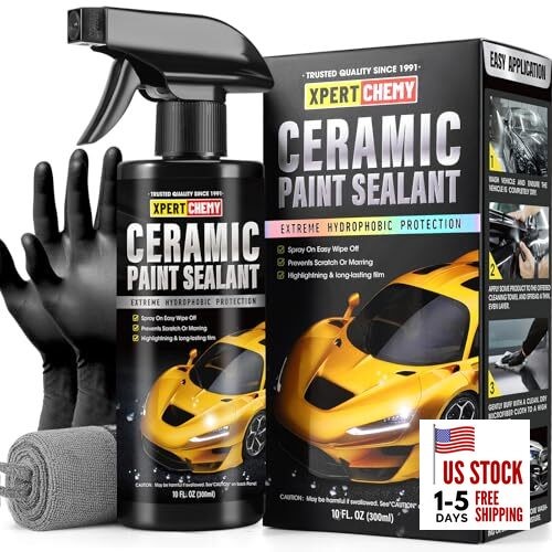 Ceramic Coating for Cars Polish, Paint Sealant Spray Enhancing Car Gloss and