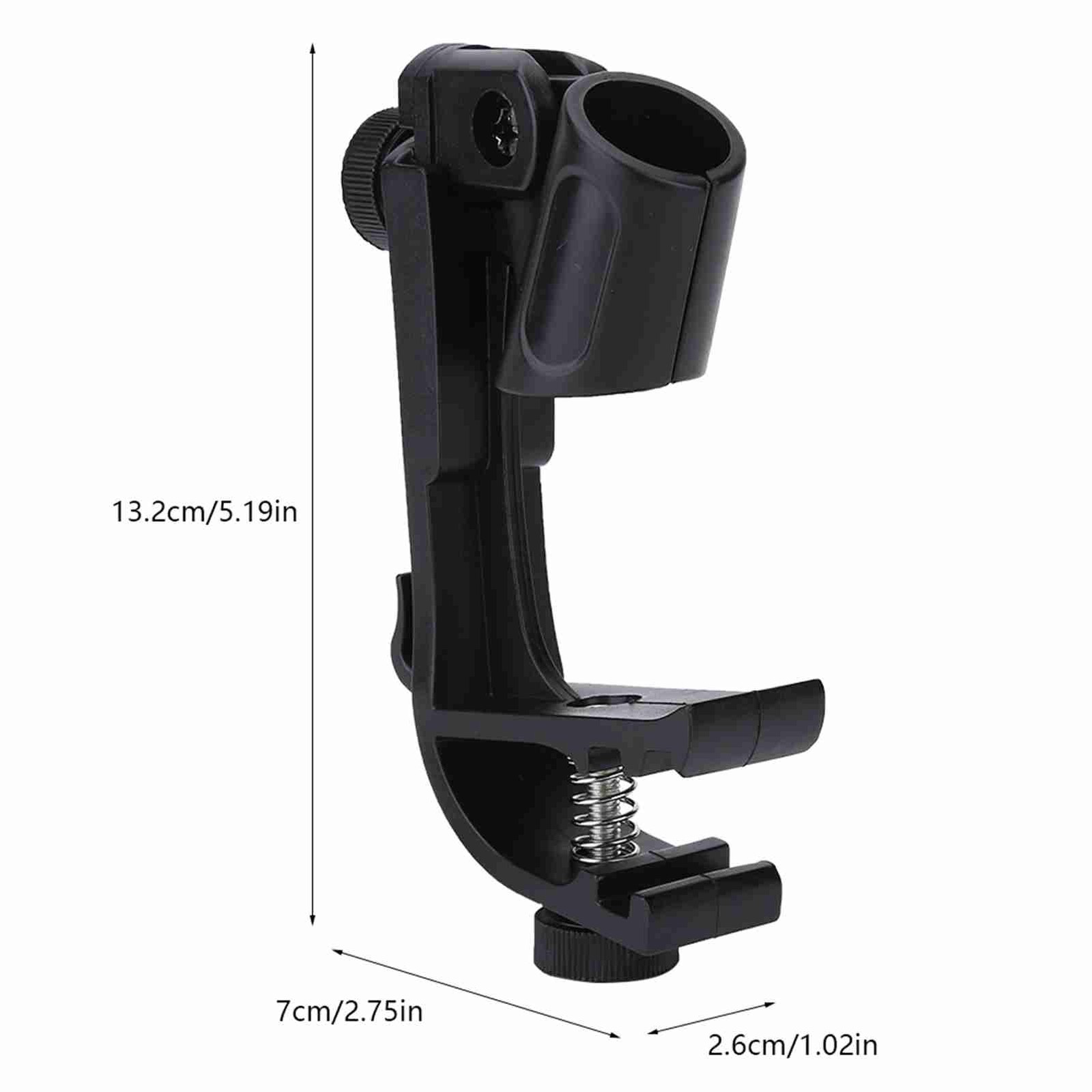 2 Pcs Adjustable Drum Mount Microphone Clip For Hands-Free Recording Or