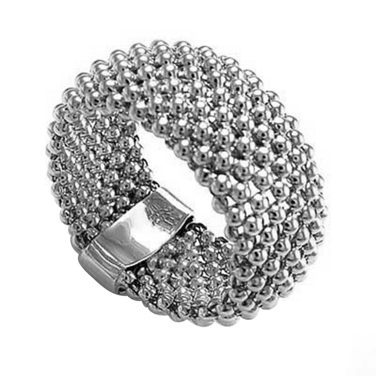 Wonderful Silver 925 Flexible Mesh Ring 5 To 10  #R2349