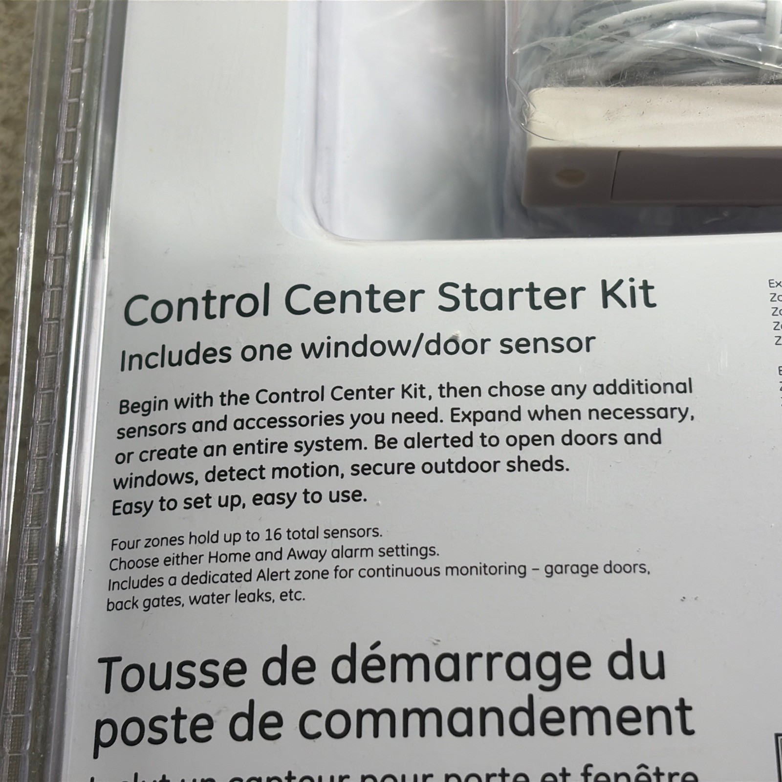 GE Wireless Alarm System Control Center Starter Kit Choice Alert Security New