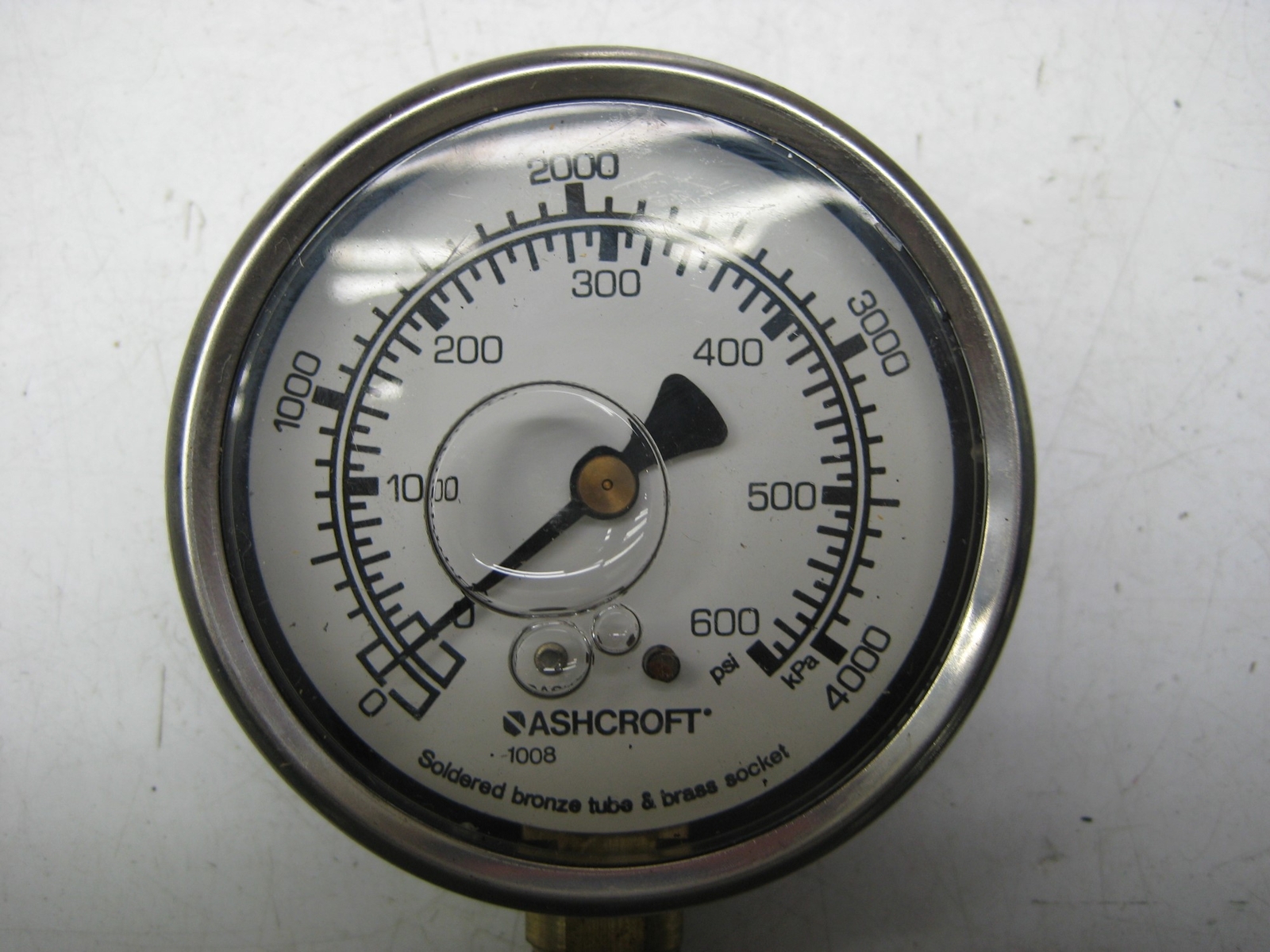 ASHCROFT GAUGE 0-4000 PSI NSNP