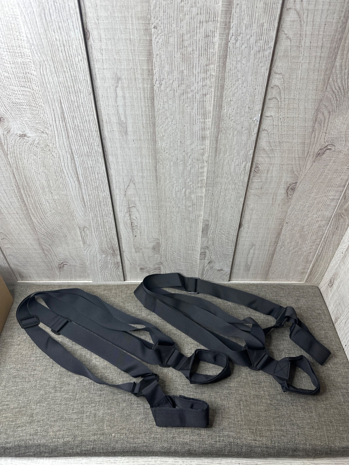 Ski & Pole Carry Black Strap Harness For Back Shoulder Hand Fits All Sizes
