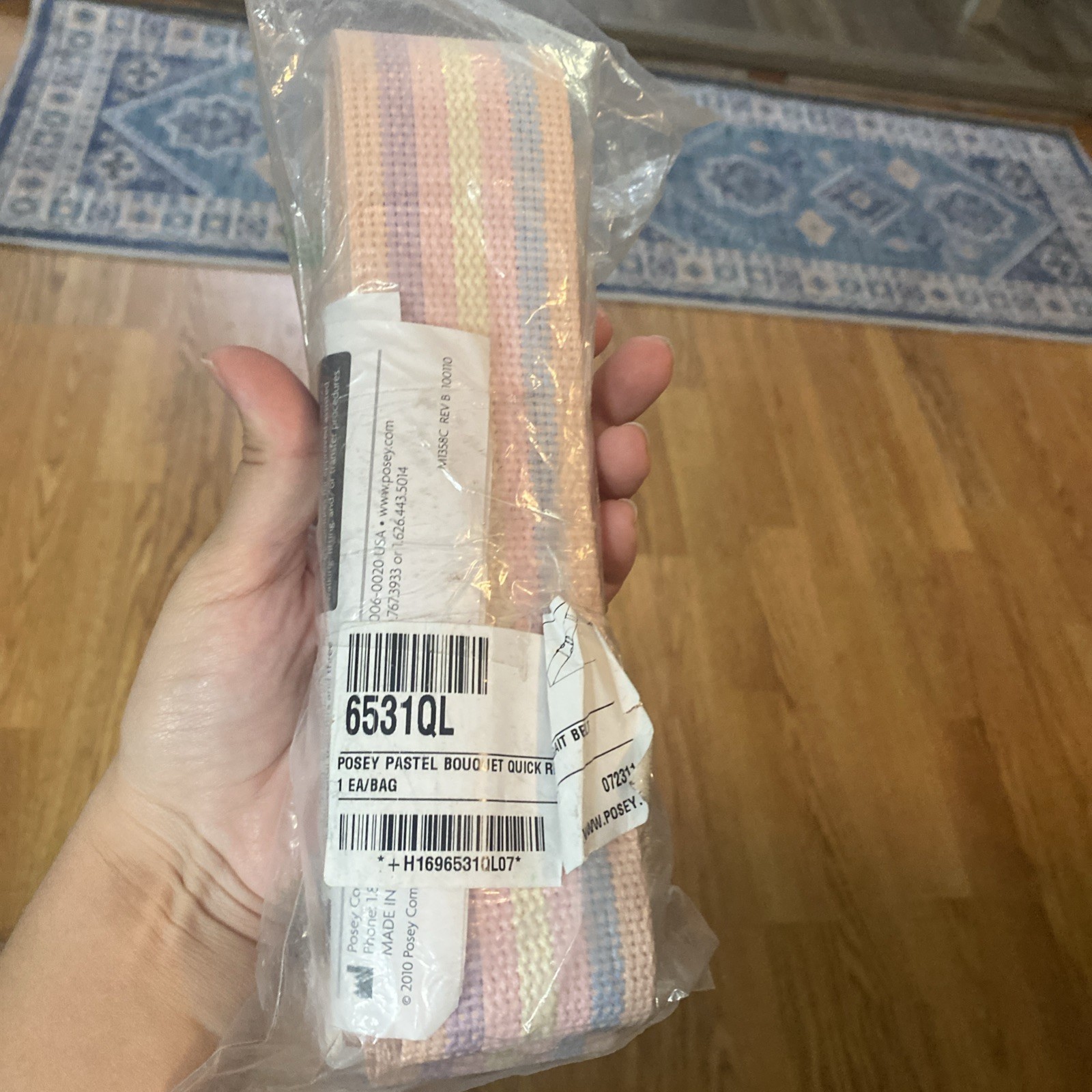 Vtg Posey Gait Transfer Belt Pastel Bouquet Quick Release